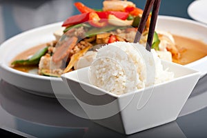 Thai Food and Jasmine Rice photo