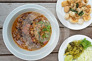 Thai food, Kanom Jeen Nam Ya