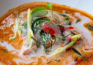 Thai food, paneng gai photo