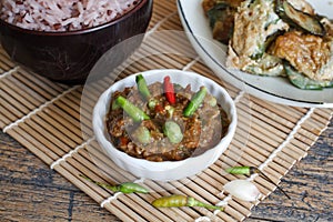 Thai food, Spicy shrimp pate