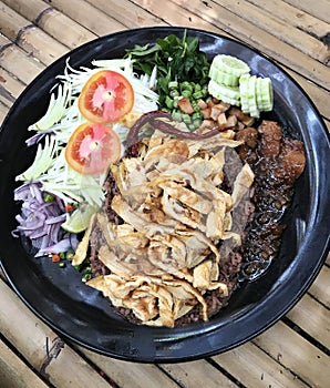 Thai Fried Rice with Shrimp Paste or Khao Kluk Kapi.