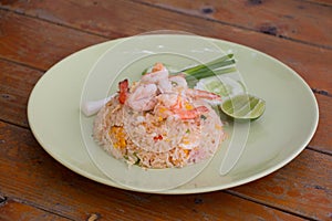 Thai fried rice with Shrimps