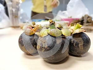 Thai fruit - Mangosteen has been dubbed as the Queen of Thai Fruits, with a sweet, cool taste