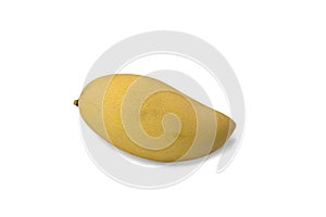 Thai fruit : Yellow Mango fruit with white background and path.