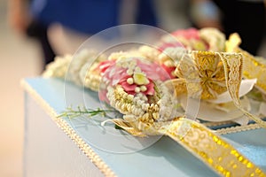 Thai garlands of Thai wedding ceremony