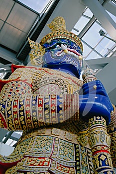 Thai giant gardian sculpture statue photo