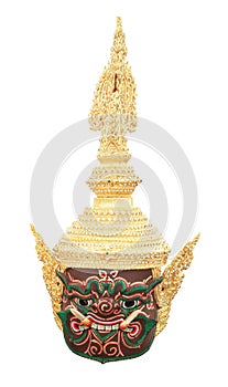 Thai giant mask use in royal performance