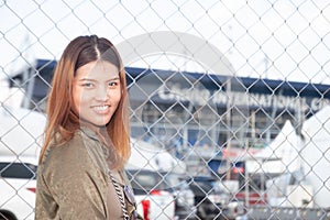 The Thai girl in buriram circuit thailand