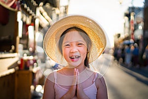 Thai Girl Greeting Sawasdee