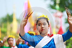 Thai girl tradition costume