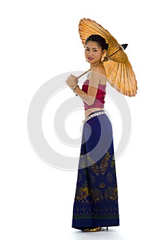 Thai girl in traditional clothes
