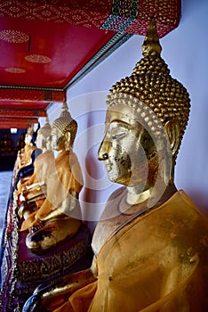 Thai Golden Buddha Statues
