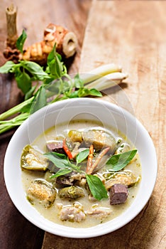 Thai green curry chicken Kang Keaw Wan Kai