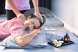 Thai head massage in spa