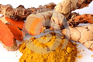 Thai herbal medicine from Tumeric roots.