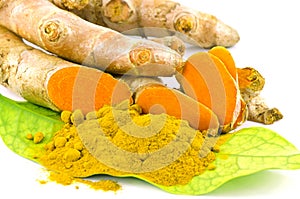 Thai herbal medicine from Tumeric roots.
