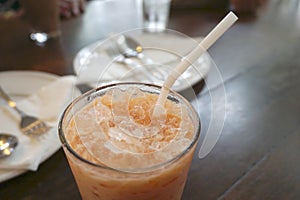 Thai ice tea with milk