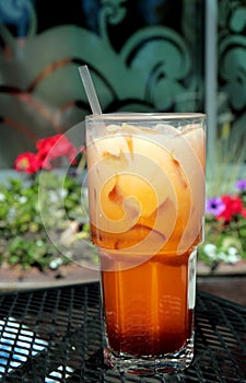 Thai Iced Tea in Tall Glass