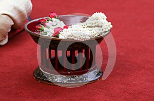 Thai jasmin wedding garland