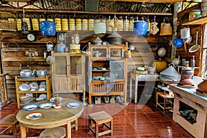 Thai Kitchen interior in a countryside.