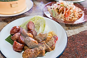 Thai local sausage