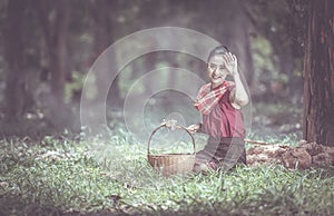 Thai local woman, Countryside of Thailand