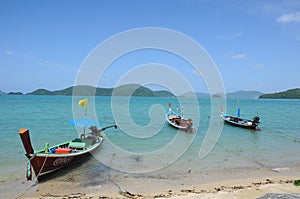 Thai Longtail boat on the sea