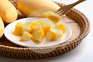 Thai mango fruit (Nam Dok Mai), Tropical fruit photo