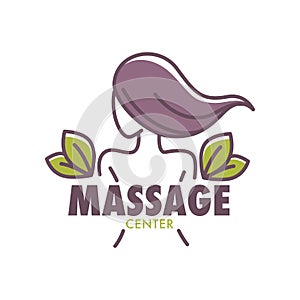 Thai massage health and beauty salon center poster vector.