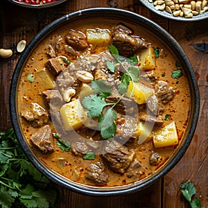 Thai Massaman Curry with Beef and Potatoes photo