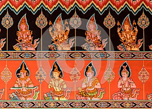 Thai mural painting art