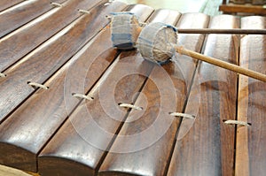 Thai national music instrument ancient ranard concept