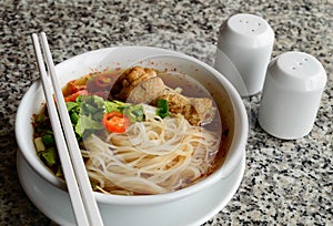 Thai noodle soup