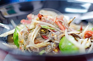 Thai noodle soup (Kuay Tiew) photo