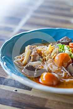Northern Thai food Kanom Jeen Nam Ngeaw photo