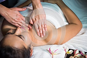 Thai oil massage in spa