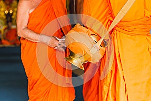 Thai ordained situation monk ceremony or monkhood