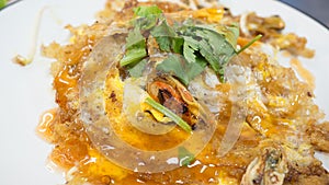 Thai Oyster omlette.