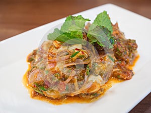 Thai oyster spicy salad