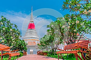Thai Pagoda at Phra Samut Chedi in Samut Prakan, Thailand