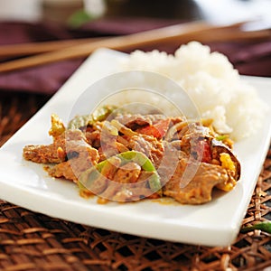 Thai panang beef curry