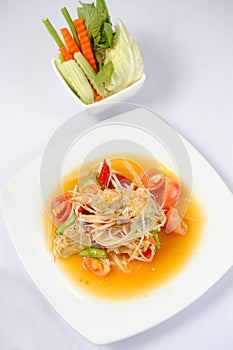 Thai papaya salad