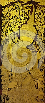 Thai pattern of angle guardian