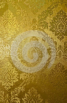 Thai pattern Art Golden Lai Thai Background and Wallpaper Texture . Thai traditional art