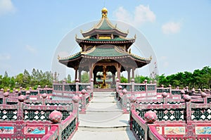 A Thai Pavilion at Ancient City Muang Boran, in Thailand