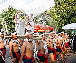 Thai performance in traditional costume, Bangkok