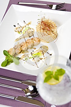 Thai prawns dish photo