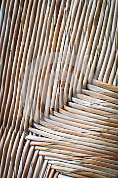 Thai rattan weave pattern, close up