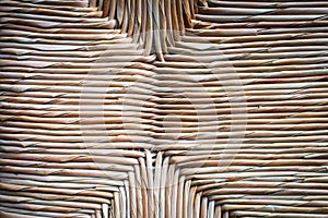 Thai rattan weave pattern, close up