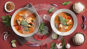Thai Red Curry Fantasy - A Gastronomic Journey into the Heart of Thai Culinary Artistry